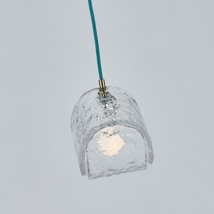 Kalco Lighting Pallina 1 Light 7.5" Pendant, Winter Brass