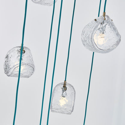 Kalco Lighting Pallina 9 Light 7.5" Chandelier, Winter Brass