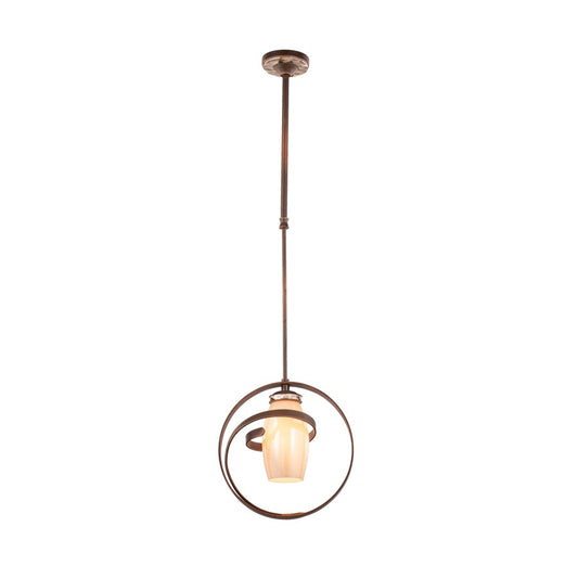 Kalco Lighting Monaco 1 Light Pendant, Antique Copper - 6017AC-PEARL