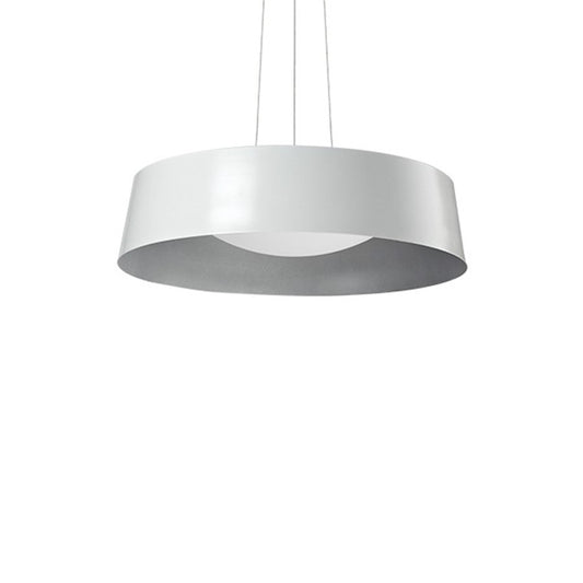 Kuzco Sampson 17" LED Pendant, White/White Acrylic Diffuser - 401207WH-LED