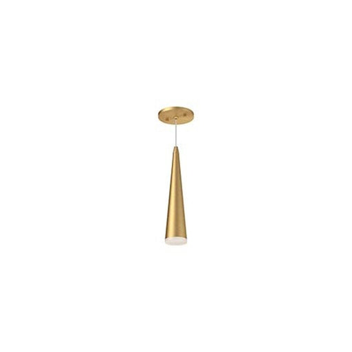 Kuzco Mina 12" LED Pendant, Brushed Gold/Acrylic Diffuser - 401214BG-LED