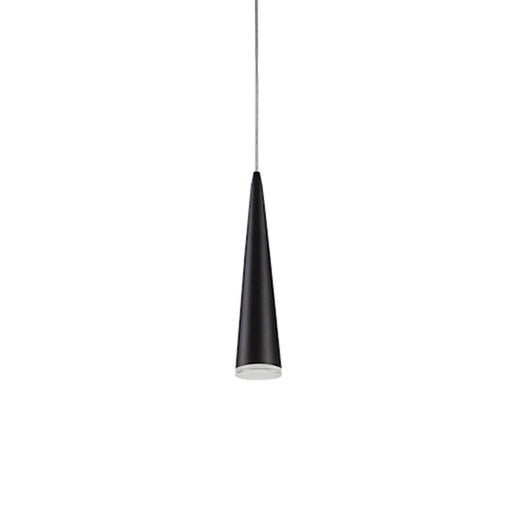 Kuzco Mina 12" LED Pendant, Black/Acrylic Diffuser - 401214BK-LED