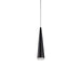 Kuzco Mina 12" LED Pendant, Black/Acrylic Diffuser - 401214BK-LED