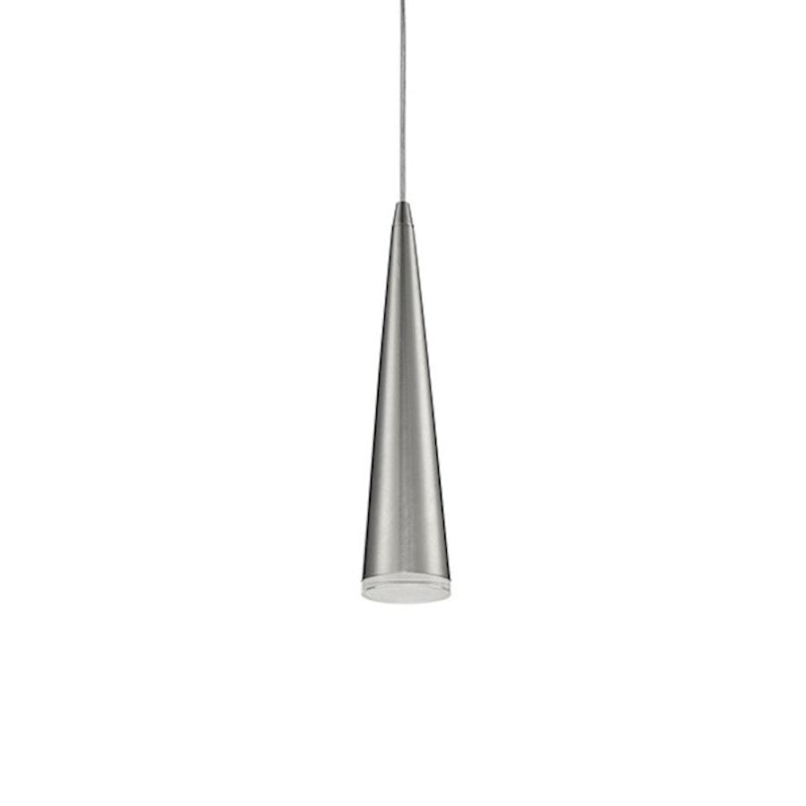 Kuzco Mina 12" LED Pendant, Brushed Nickel/Acrylic Diffuser - 401214BN-LED