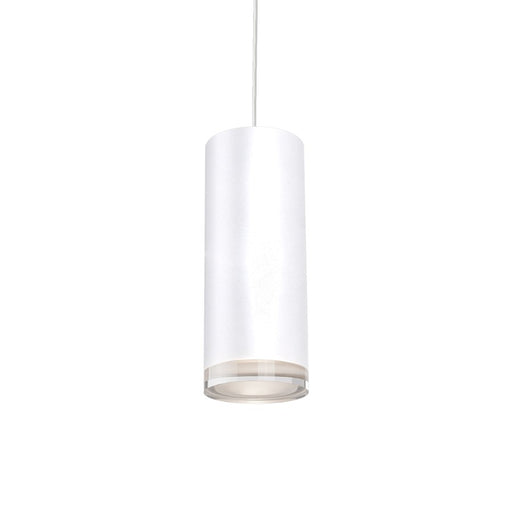 Kuzco Cameo 10" LED Pendant, White/Frosted Acrylic Diffuser - 401432WH-LED