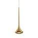 Kuzco Bach 5" LED Pendant, Brushed Gold/Acrylic Diffuser - 402601BG-LED
