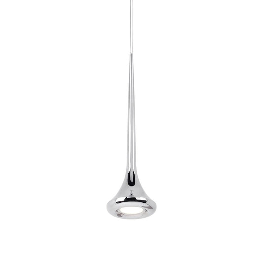 Kuzco Bach 5" LED Pendant, Chrome/Acrylic Diffuser - 402601CH-LED