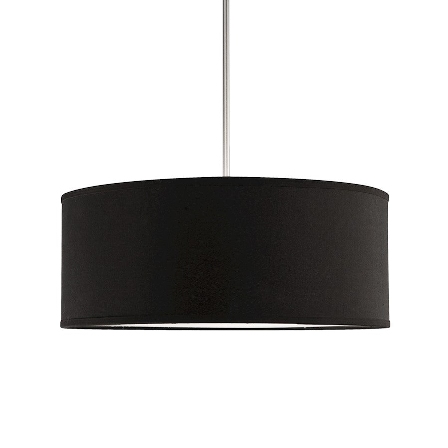 Kuzco Gregory 3 Light 20" Pendant, Black/White Acrylic Diffuser - 41083B