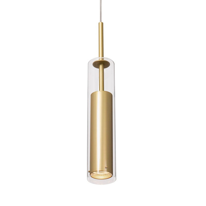 Kuzco Jarvis 1 Light 3" Pendant, Brushed Gold/Clear - 41411-BG