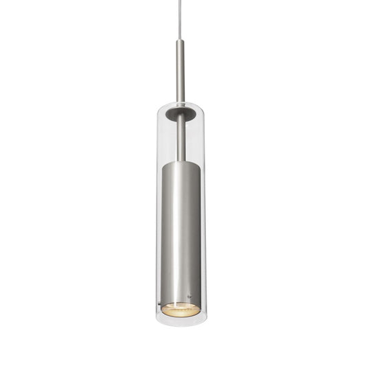 Kuzco Jarvis 1 Light 3" Pendant, Brushed Nickel/Clear - 41411-BN