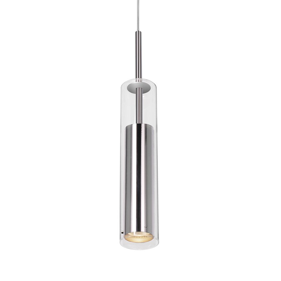 Kuzco Jarvis 1 Light 3" Pendant, Chrome/Clear - 41411-CH