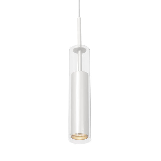 Kuzco Jarvis 1 Light 3" Pendant, White/Clear - 41411-WH