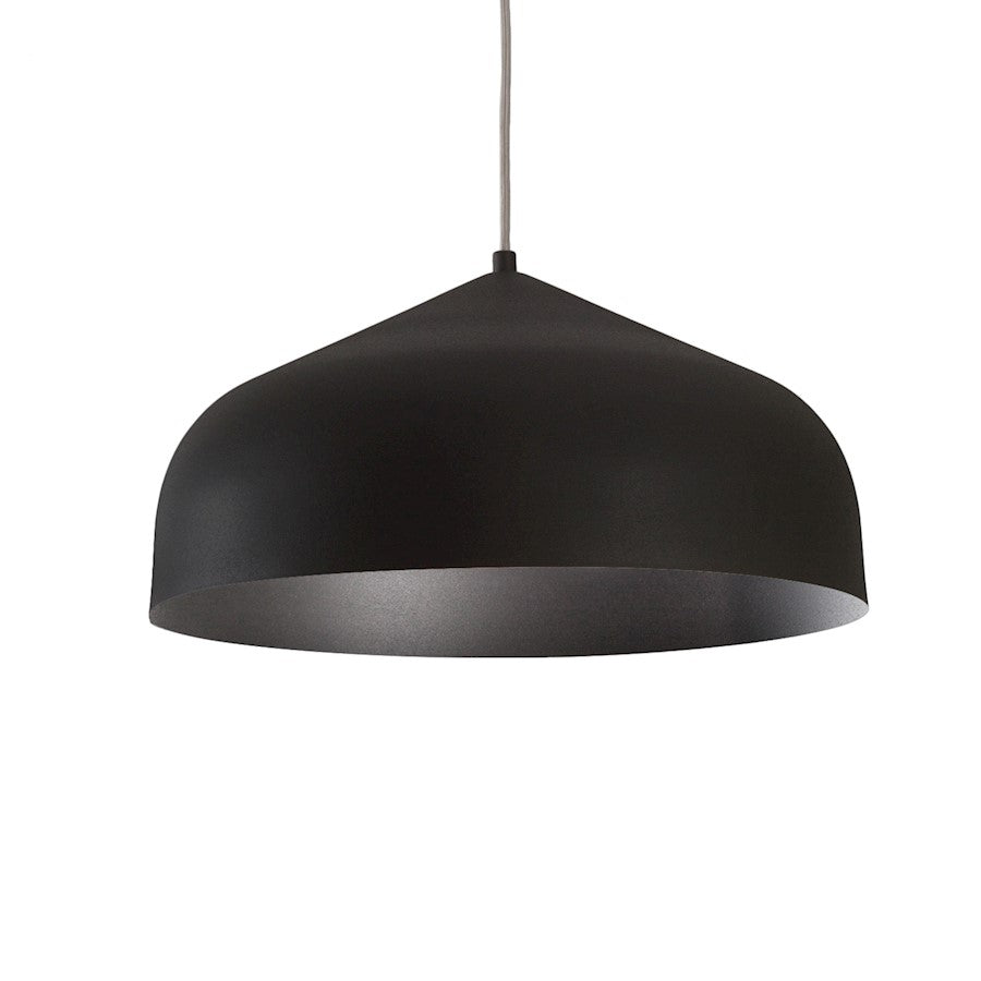 Kuzco Helena 1 Light 17" Pendant, Black/Black - 49117-BK-BK