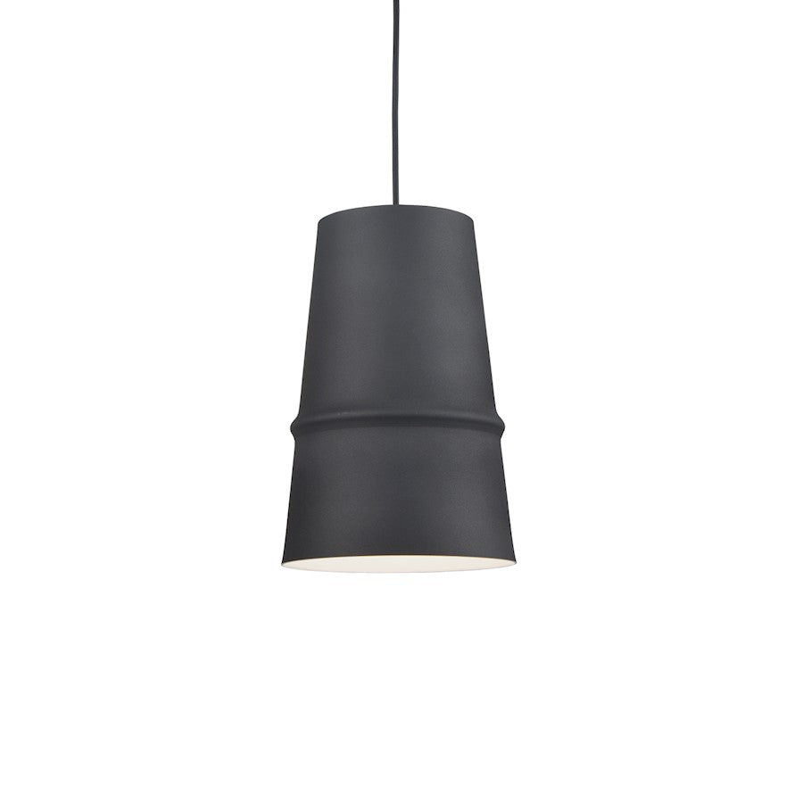 Kuzco Castor 1 Light 8" Pendant, Black - 492208-BK