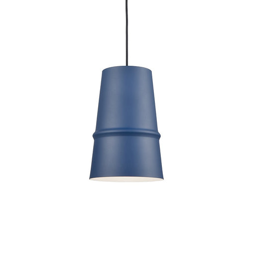 Kuzco Castor 1 Light 8" Pendant, Indigo Blue - 492208-IB