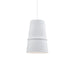 Kuzco Castor 1 Light 8" Pendant, White - 492208-WH
