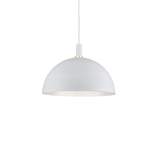 Kuzco Archibald 1 Light 24" Pendant, White/Gold Detail - 492324-WH-GD