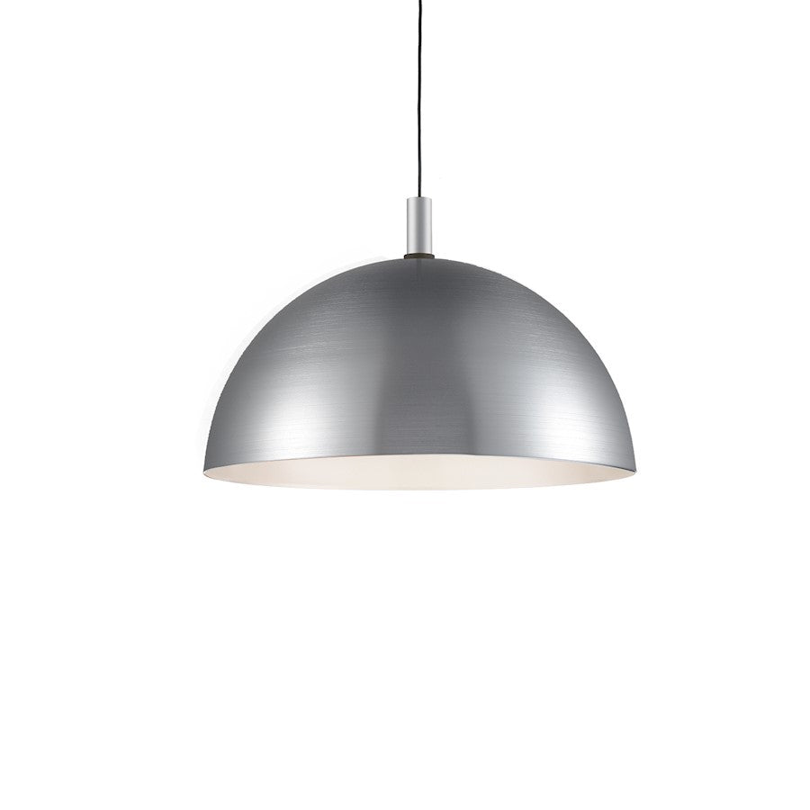 Kuzco Archibald 1 Light 32" Pendant, Brushed Nickel/Black Detail - 492332-BN-BK