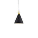 Kuzco Dorothy 1 Light 10" Pendant, Black/Gold Detail - 492710-BK-GD