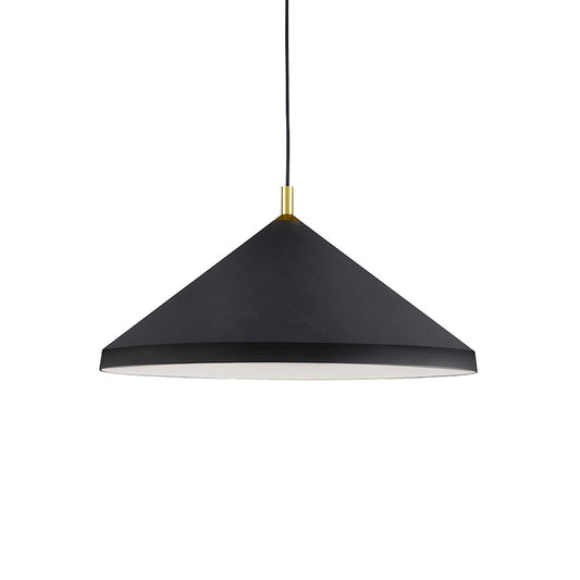 Kuzco Dorothy 1 Light 26" Pendant, Black/Gold Detail - 493126-BK-GD