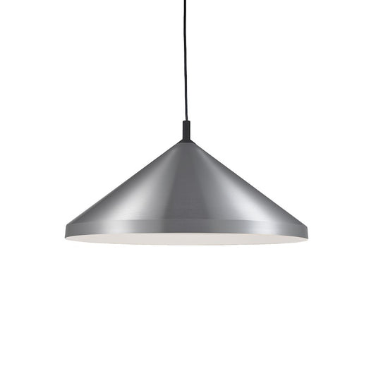 Kuzco Dorothy 1 Light 26" Pendant, Brushed Nickel/Black Detail - 493126-BN-BK