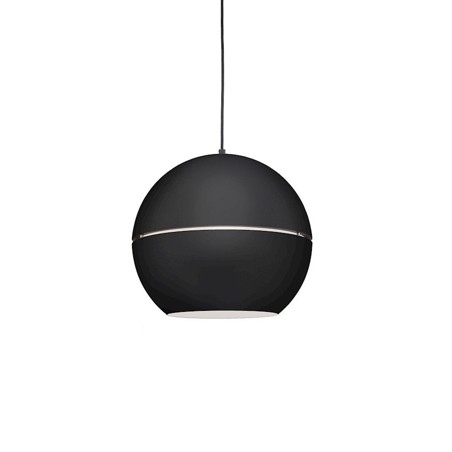 Kuzco Lucas 1 Light 16" Pendant, Black - 494016-BK