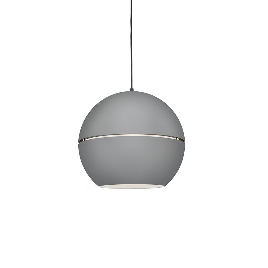 Kuzco Lucas 1 Light 16" Pendant, Gray - 494016-GY