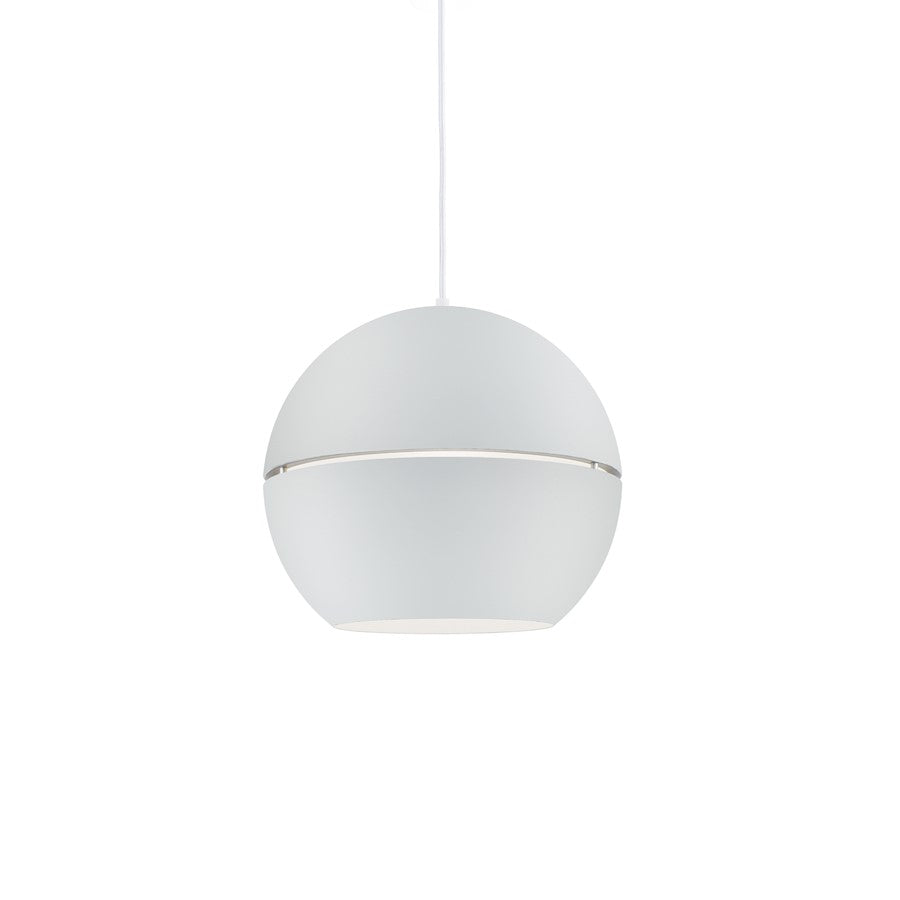 Kuzco Lucas 1 Light 16" Pendant, White - 494016-WH