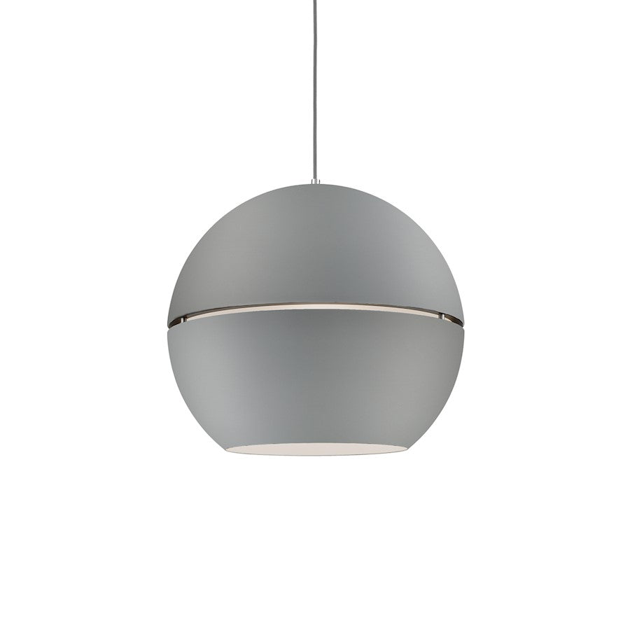 Kuzco Lucas 1 Light 24" Pendant, Gray - 494024-GY