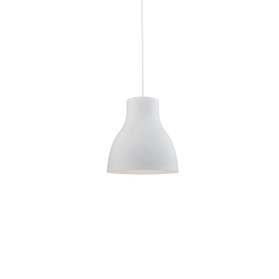 Kuzco Cradle 1 Light 13" Pendant, White - 494213-WH