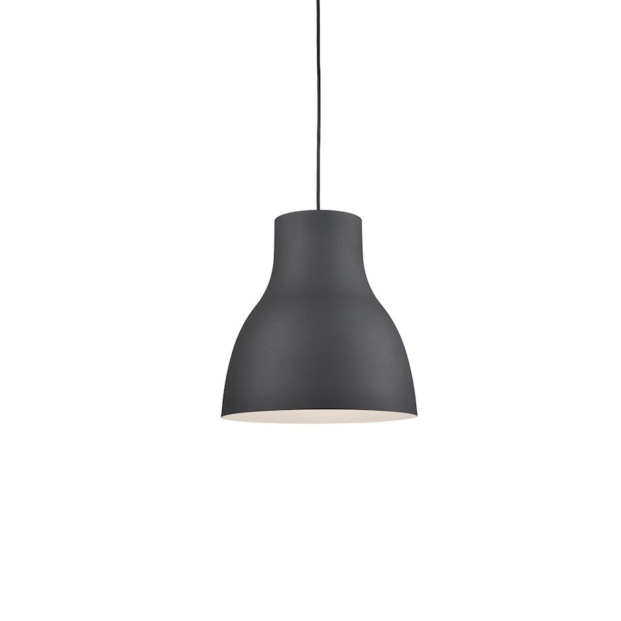 Kuzco Cradle 1 Light 16" Pendant, Black - 494216-BK