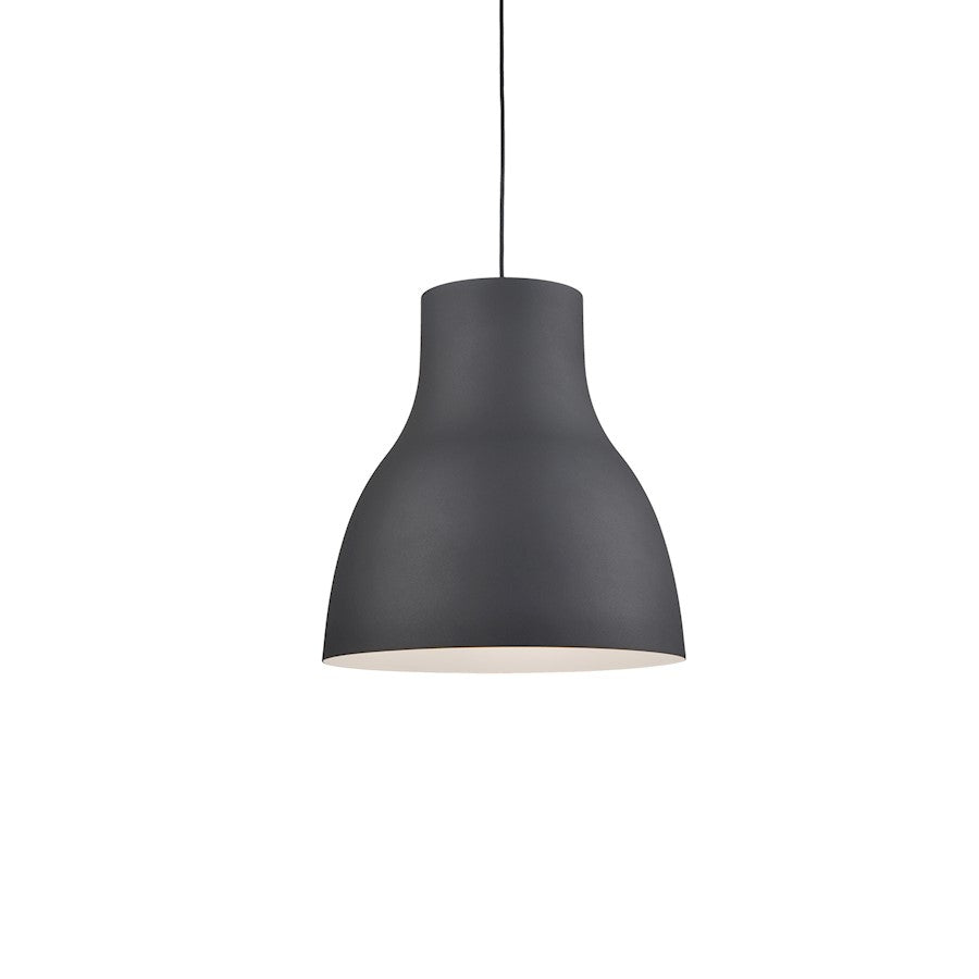 Kuzco Cradle 1 Light 24" Pendant, Black - 494224-BK