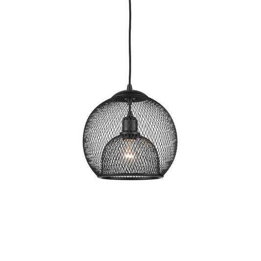 Kuzco Gibraltar 1 Light 12" Pendant, Black - 494412-BK