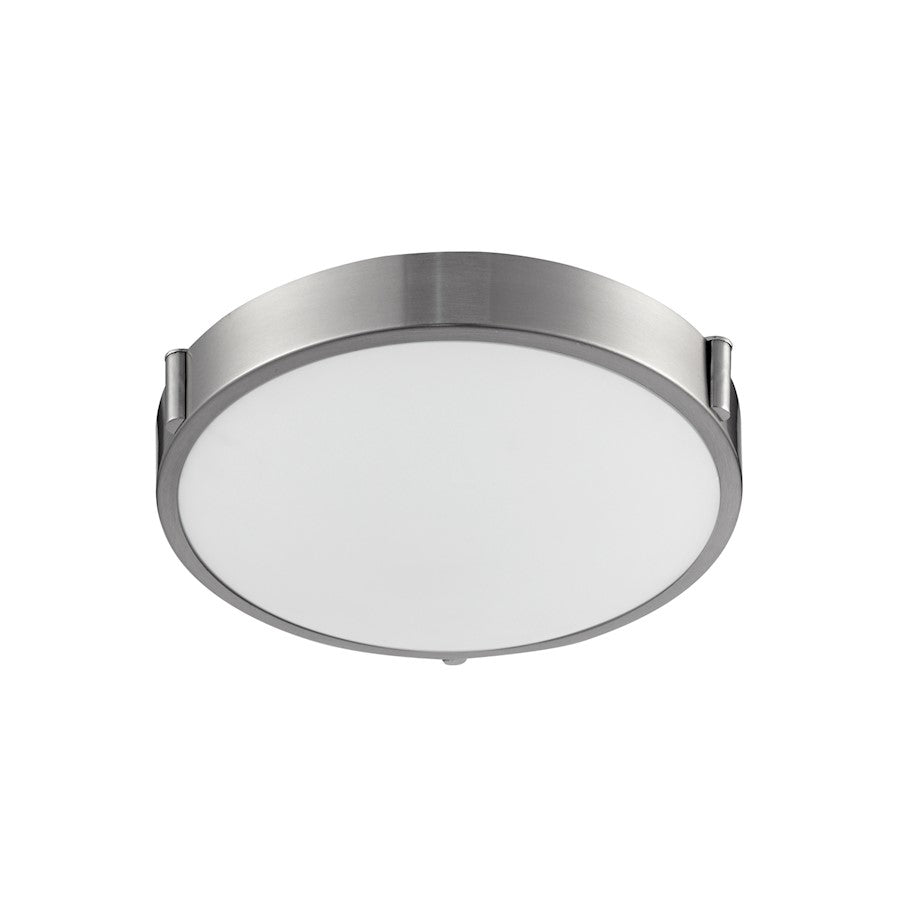 Kuzco Floyd 11" LED Flush Mount, Brushed Nickel/Opal - 501102-LED