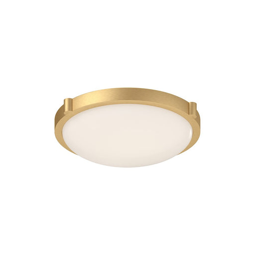 Kuzco Floyd 11" LED Flush Mount, Brushed Gold/Opal - 501102BG-LED