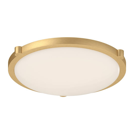 Kuzco Floyd 17" LED Flush Mount, Brushed Gold/Opal - 501122BG-LED