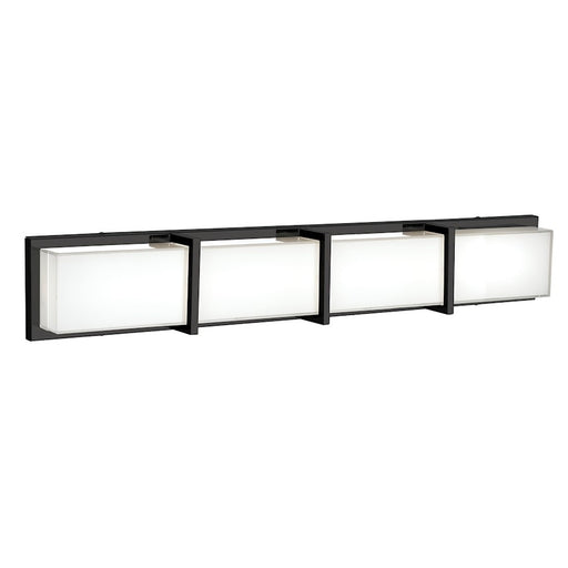 Kuzco Watford 35" LED Vanity, Black/Frosted Interior Clear - 701314BK-LED