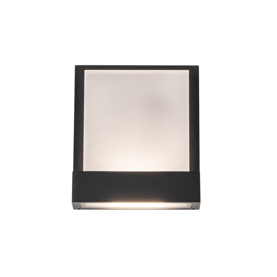 Kuzco Guide 7" LED All-terior Wall Light, Black/Clear Glass