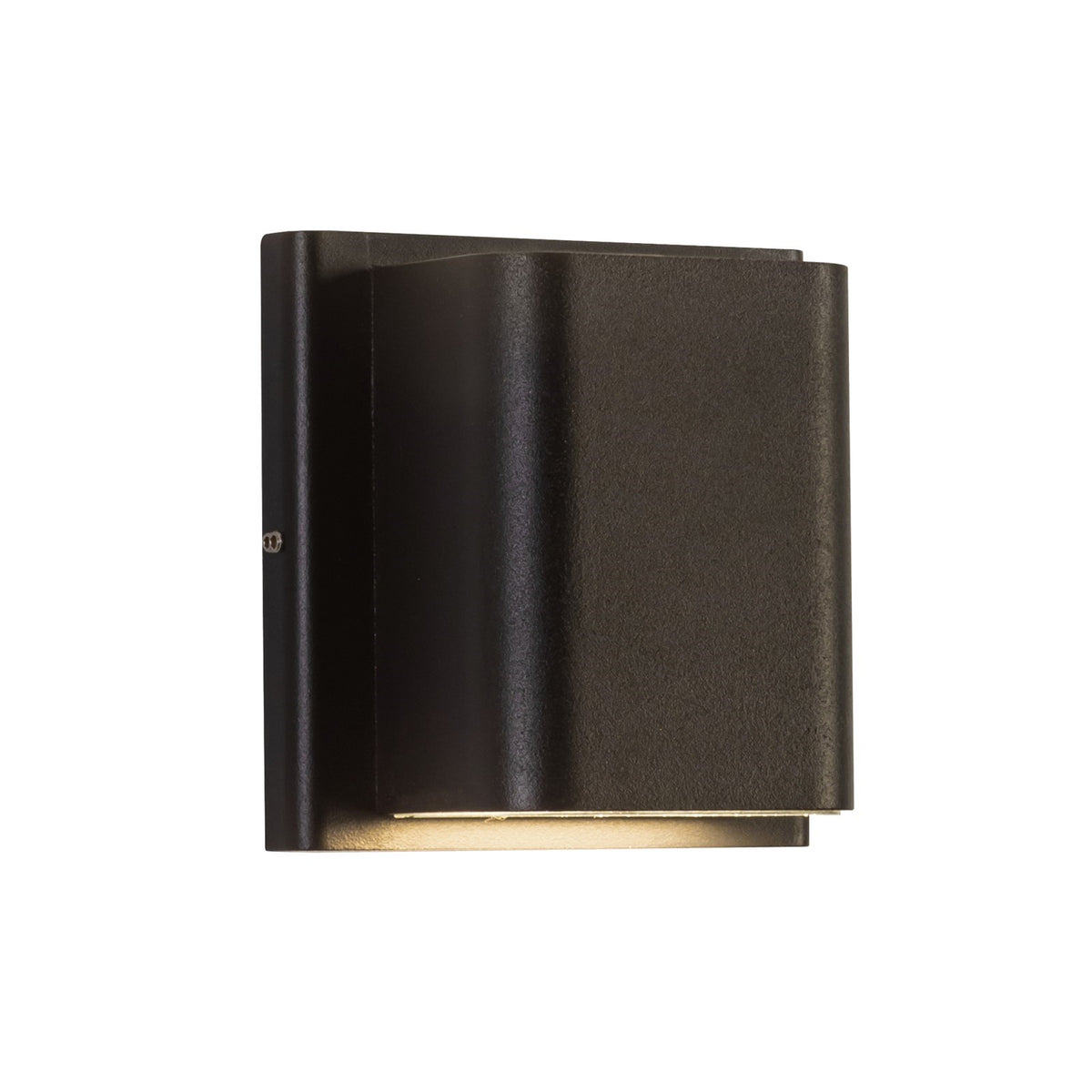 Kuzco Tolan 4in 1-Light Wall Sconce | Modern Black Aluminum and Clear Glass | Outdoor Entryway & Patio | 750lm 3CCT 90CRI | Model AT48403-BK-UNV-3CCT