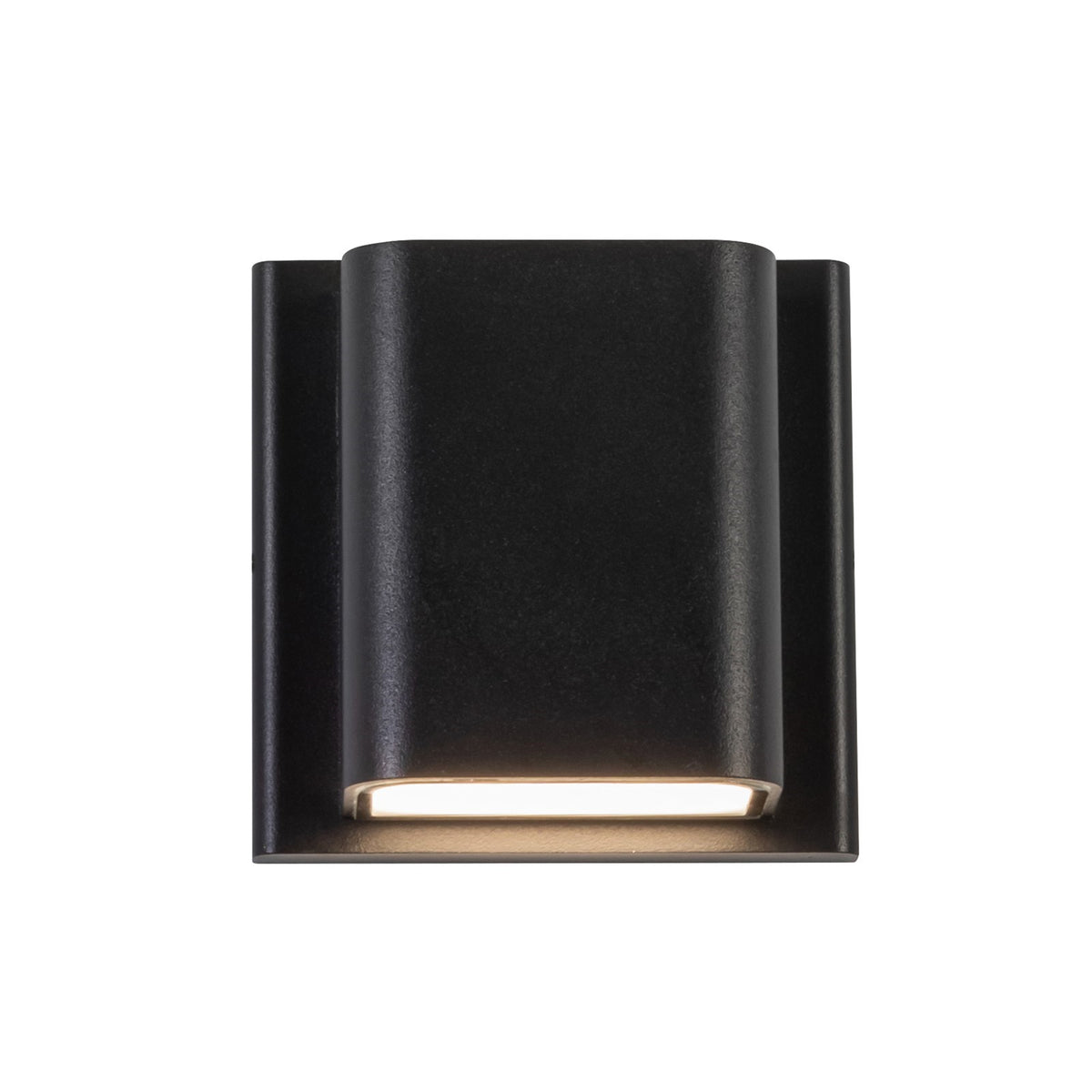 Kuzco Tolan 4in 1-Light Wall Sconce | Modern Black Aluminum and Clear Glass | Outdoor Entryway & Patio | 750lm 3CCT 90CRI | Model AT48403-BK-UNV-3CCT