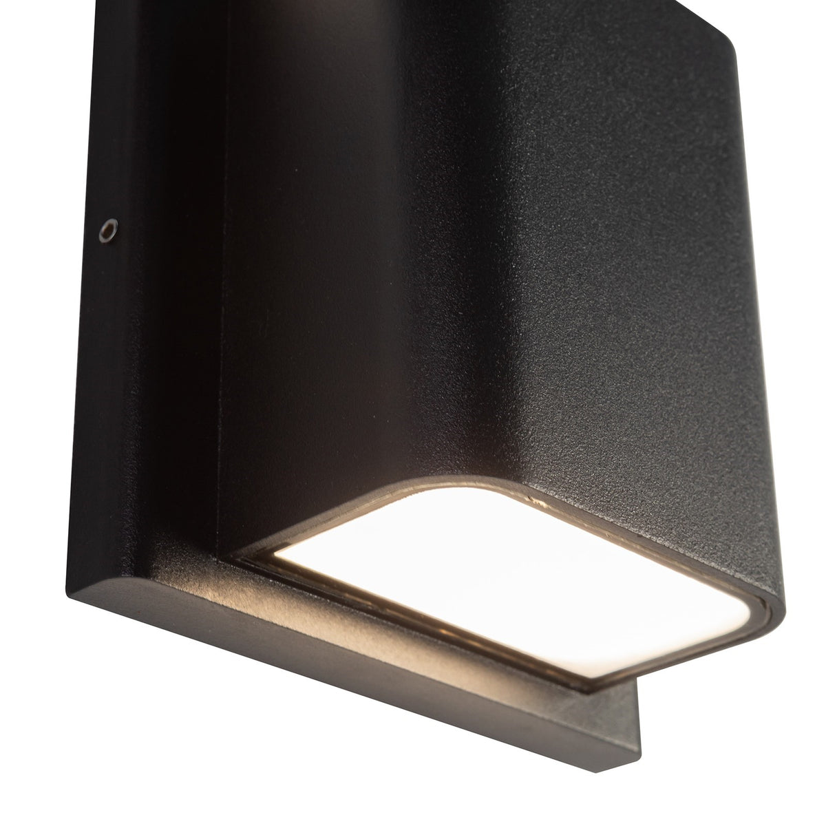 Kuzco Tolan 4in 1-Light Wall Sconce | Modern Black Aluminum and Clear Glass | Outdoor Entryway & Patio | 750lm 3CCT 90CRI | Model AT48403-BK-UNV-3CCT