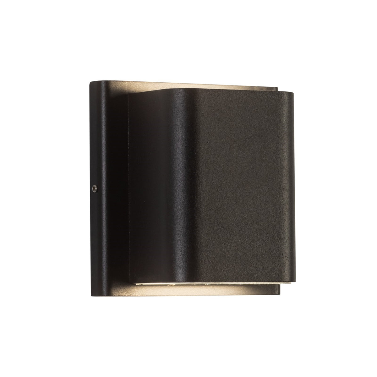 Kuzco Tolan 4in LED Wall Sconce | Black Aluminum and Clear Glass | Outdoor Entryway & Patio | Model AT48426-BK-UNV-3CCT