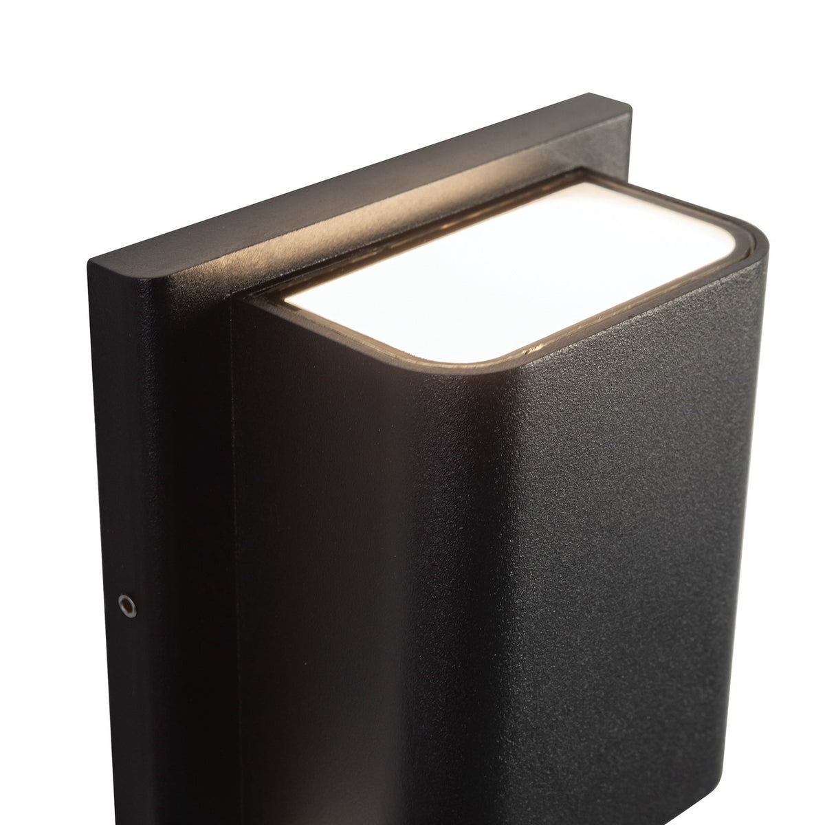 Kuzco Tolan 4in LED Wall Sconce | Black Aluminum and Clear Glass | Outdoor Entryway & Patio | Model AT48426-BK-UNV-3CCT
