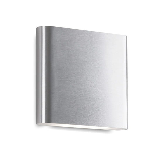 Kuzco Slate LED All Terior Wall Sconce, Brushed Nickel/Frosted - AT6506-BN