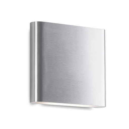 Kuzco Slate 6" LED All Terior Wall Sconce, Nickel/Frosted - AT6506-BN-UNV