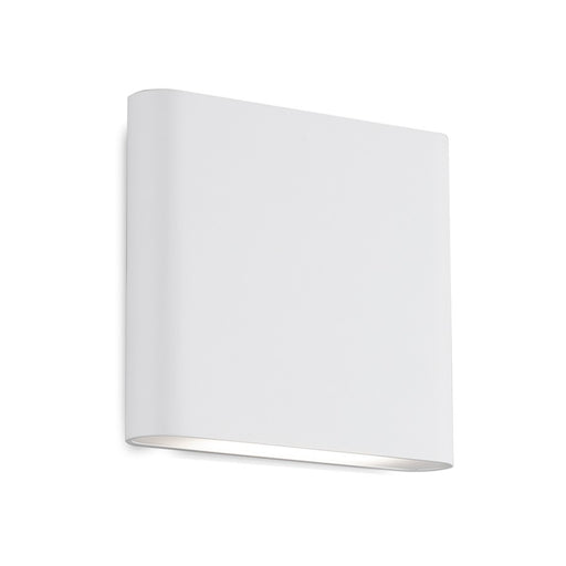 Kuzco Slate 6" 15W LED All Terior Wall Sconce, White/Frosted - AT6506-WH-UNV