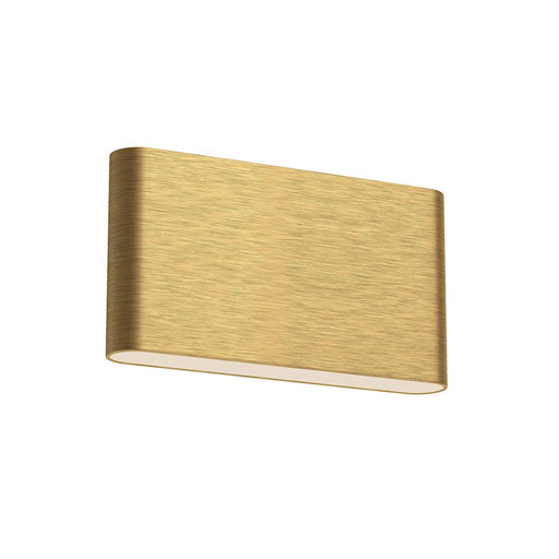 Kuzco Slate 10" LED W15W All Sconce, Brushed Gold/Frosted - AT6510-BG