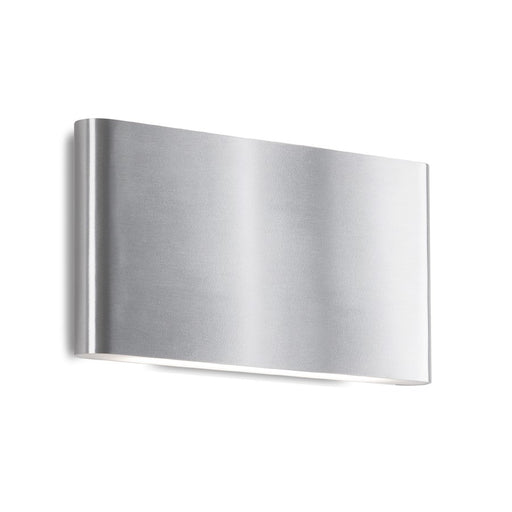 Kuzco Slate 10" LED 15W All Terior W15W All Sconce, Nickel/Frost - AT6510-BN
