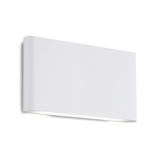 Kuzco Slate 10" LED 15W All Terior W15W All Sconce, White/Frosted - AT6510-WH