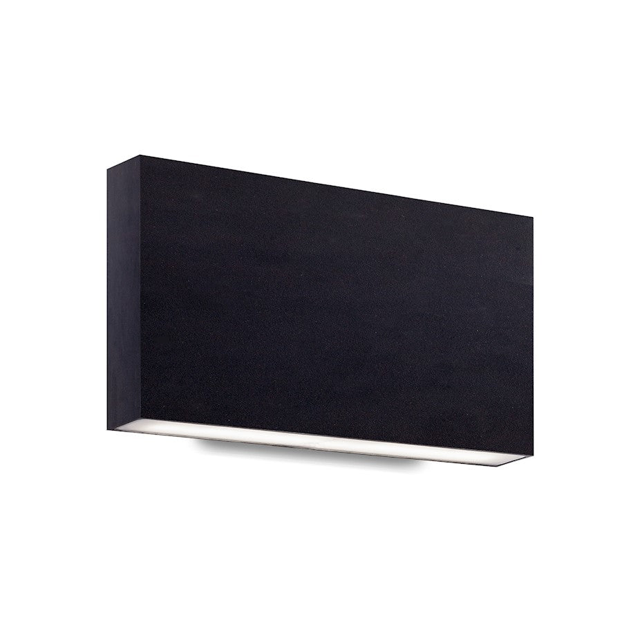 Kuzco Mica 10" LED 14W All Terior Wall Sconce, Black/Frosted - AT6610-BK